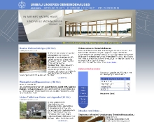 Internet-Startseite zum Umbau des Gemeindehauses